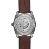 Orologio automatico con cinturino in pelle marrone LiteHide™