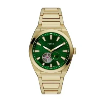 Orologio automatico Everett in acciaio inossidabile color oro