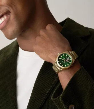 Orologio automatico Everett in acciaio inossidabile color oro