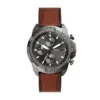 Orologio Bronson Chronograph in pelle marrone LiteHide™