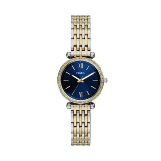 Orologio Carlie a tre lancette in acciaio inossidabile bicolore