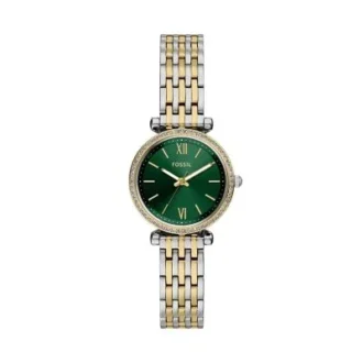 Orologio Carlie a tre lancette in acciaio inossidabile bicolore