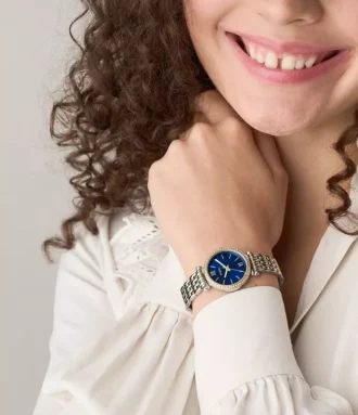 Orologio Carlie a tre lancette in acciaio inossidabile bicolore