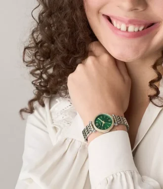 Orologio Carlie a tre lancette in acciaio inossidabile bicolore