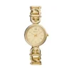 Orologio Carlie a tre lancette in acciaio inossidabile color oro