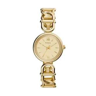 Orologio Carlie a tre lancette in acciaio inossidabile color oro
