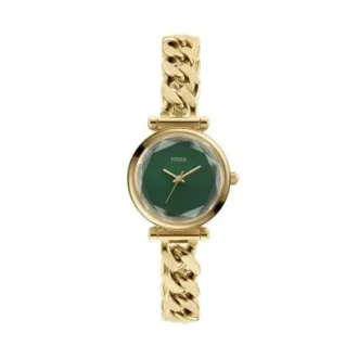 Orologio Carlie a tre lancette in acciaio inossidabile color oro