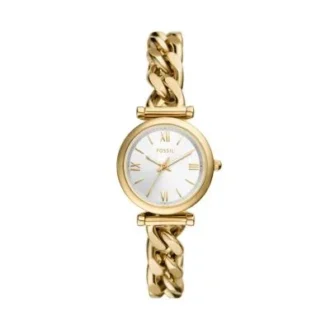 Orologio Carlie a tre lancette in acciaio inossidabile color oro