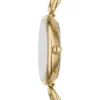 Orologio Carlie a tre lancette in acciaio inossidabile color oro