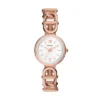 Orologio Carlie a tre lancette in acciaio inossidabile color oro rosa
