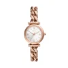 Orologio Carlie a tre lancette in acciaio inossidabile color oro rosa