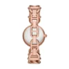 Orologio Carlie a tre lancette in acciaio inossidabile color oro rosa