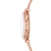 Orologio Carlie a tre lancette in acciaio inossidabile color oro rosa