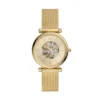 Orologio Carlie automatico con cinturino in acciaio inossidabile color oro