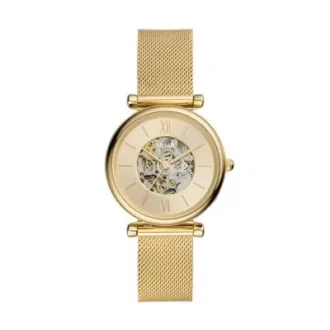 Orologio Carlie automatico con cinturino in acciaio inossidabile color oro
