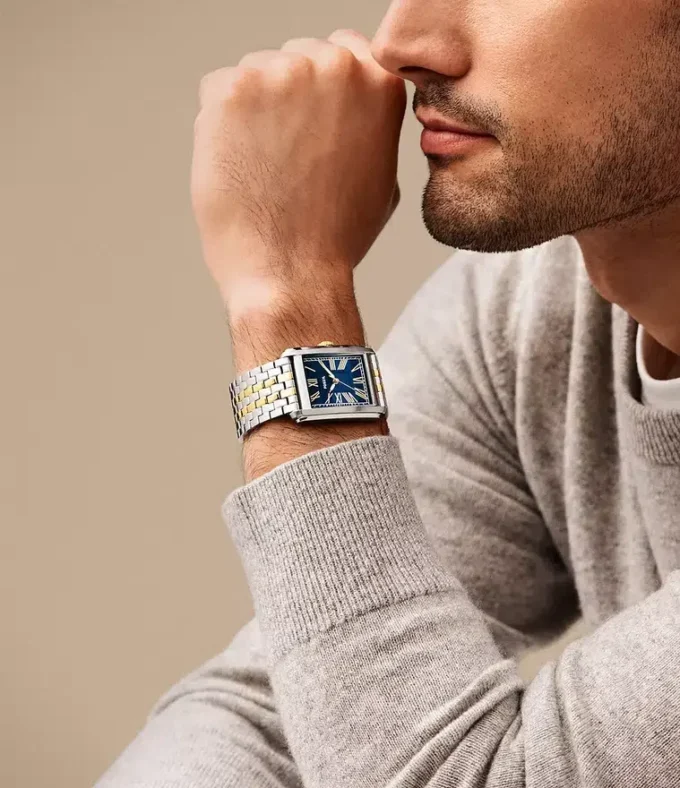 Orologio Carraway a tre lancette in acciaio inossidabile bicolore