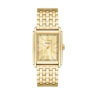 Orologio Carraway a tre lancette in acciaio inossidabile color oro