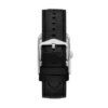 Orologio Carraway a tre lancette in pelle croco nera