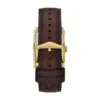 Orologio Carraway a tre lancette in pelle di coccodrillo marrone