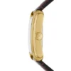 Orologio Carraway a tre lancette in pelle di coccodrillo marrone
