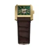 Orologio Carraway automatico in pelle di coccodrillo marrone
