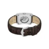 Orologio Carraway automatico in pelle di coccodrillo marrone