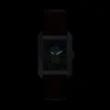 Orologio Carraway automatico in pelle di coccodrillo marrone