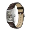 Orologio Carraway automatico in pelle di coccodrillo marrone