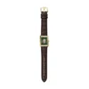 Orologio Carraway automatico in pelle di coccodrillo marrone