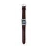 Orologio Carraway automatico in pelle di coccodrillo marrone