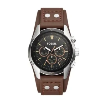 Orologio Coachman Chronograph in pelle marrone