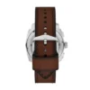 Orologio cronografo con cinturino in pelle marrone