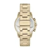 Orologio cronografo Dean in acciaio inossidabile color oro