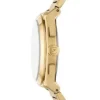 Orologio cronografo Everett in acciaio inossidabile color oro
