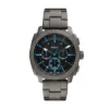 Orologio cronografo in acciaio inossidabile color fumo