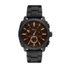 Orologio cronografo Machine in acciaio inossidabile nero
