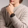 Orologio cronografo Machine in acciaio inossidabile nero