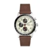 Orologio cronografo Sport Tourer in pelle marrone