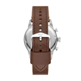 Orologio cronografo Sport Tourer in pelle marrone