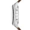 Orologio cronografo Sport Tourer in pelle marrone