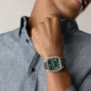 Orologio Crosby a tre lancette con cinturino in pelle marrone