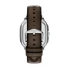 Orologio Crosby a tre lancette con cinturino in pelle marrone