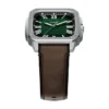 Orologio Crosby a tre lancette con cinturino in pelle marrone