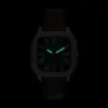 Orologio Crosby a tre lancette con cinturino in pelle marrone