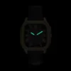 Orologio Crosby a tre lancette con cinturino in pelle nera