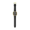 Orologio Crosby a tre lancette con cinturino in pelle nera