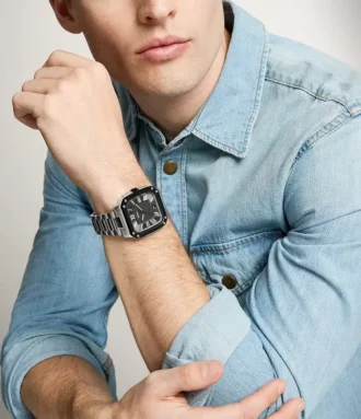 Orologio Crosby a tre lancette con datario in acciaio inossidabile