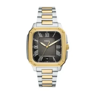 Orologio Crosby a tre lancette con datario in acciaio inossidabile bicolore