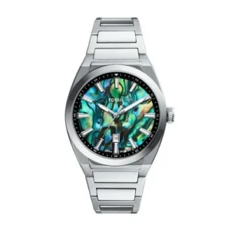 Orologio Everett a tre lancette con datario in acciaio inossidabile