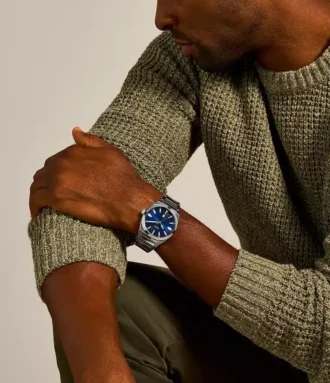 Orologio Everett a tre lancette con datario in acciaio inossidabile
